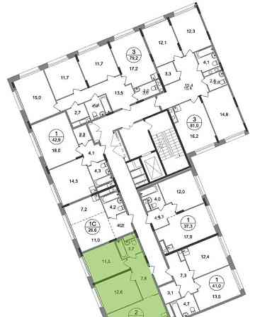 2-комн. квартира, 53 м2, 8/17 эт. Москва