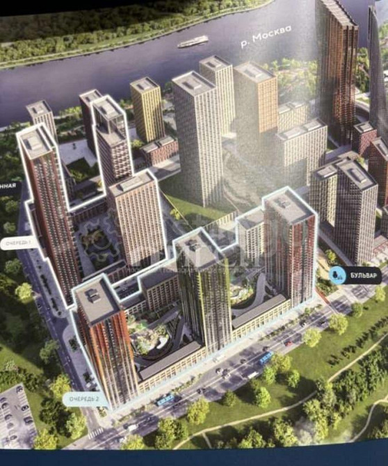 2-комн. квартира, 52.8 м2, 14/52 эт. Москва - изображение 7