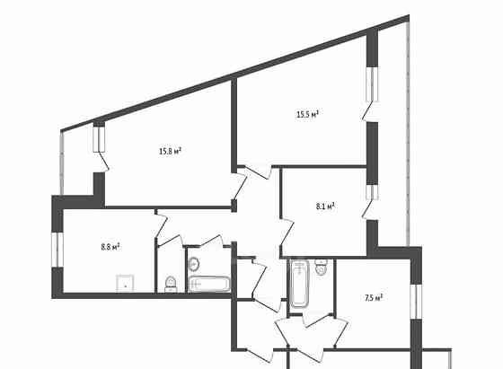 5-комн. квартира, 93.4 м2, 9/9 эт. Красноярск