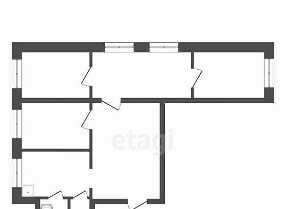 4-комн. квартира, 67.1 м2, 1/5 эт. Емельяново