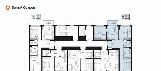 3-комн. квартира, 67.19 м2, 4/7 эт. Уфа