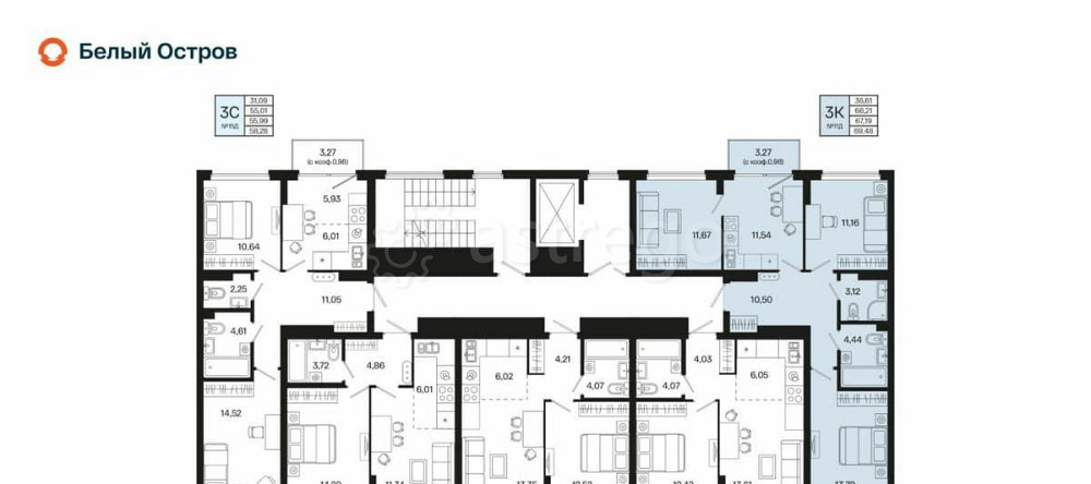 3-комн. квартира, 67.19 м2, 4/7 эт. Уфа - изображение 2