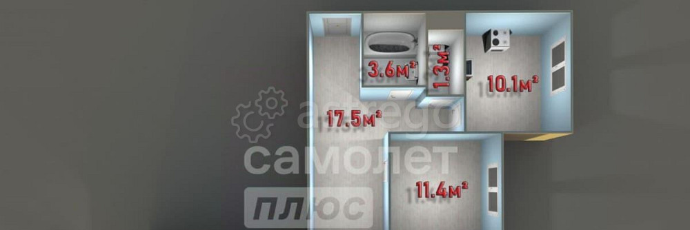 3-комн. квартира, 78.7 м2, 16/17 эт. Подольск - изображение 4