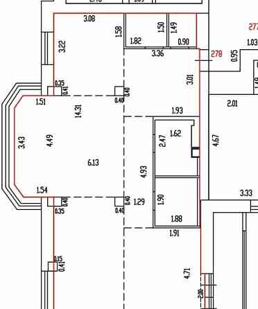 3-комн. квартира, 95 м2, 2/19 эт. Барнаул