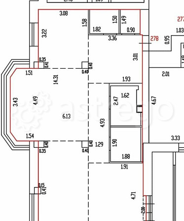 3-комн. квартира, 95 м2, 2/19 эт. Барнаул - изображение 1