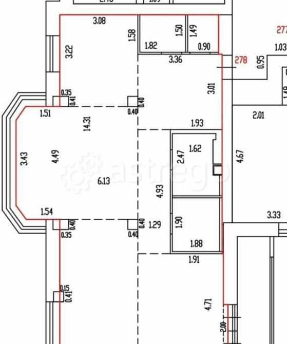 3-комн. квартира, 95 м2, 2/19 эт. Барнаул - изображение 1