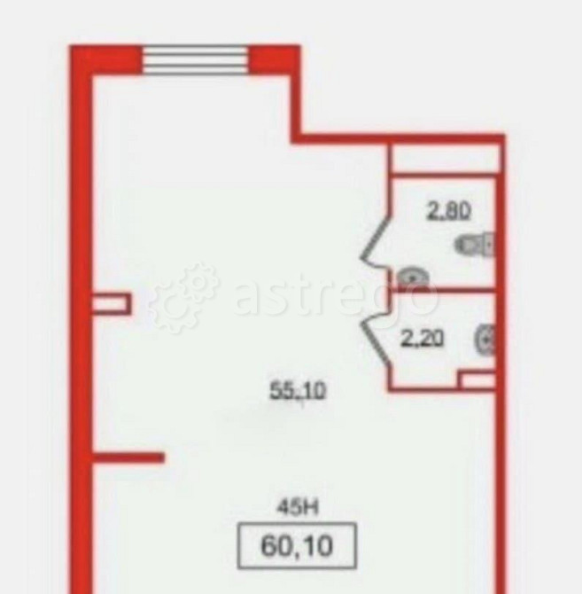 Свободного назначения, 62 м2 Санкт-Петербург - изображение 4