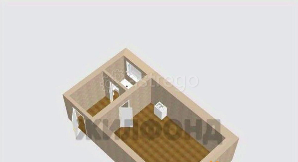 Студия, 28.8 м2, 2/2 эт. Павловск - изображение 2