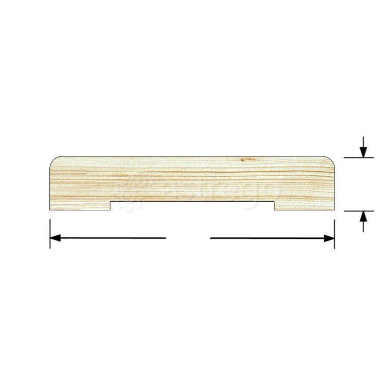 Наличник Сосна сорт Экстра 10х70х2200 мм сращенный плоский Новосибирск - изображение 1