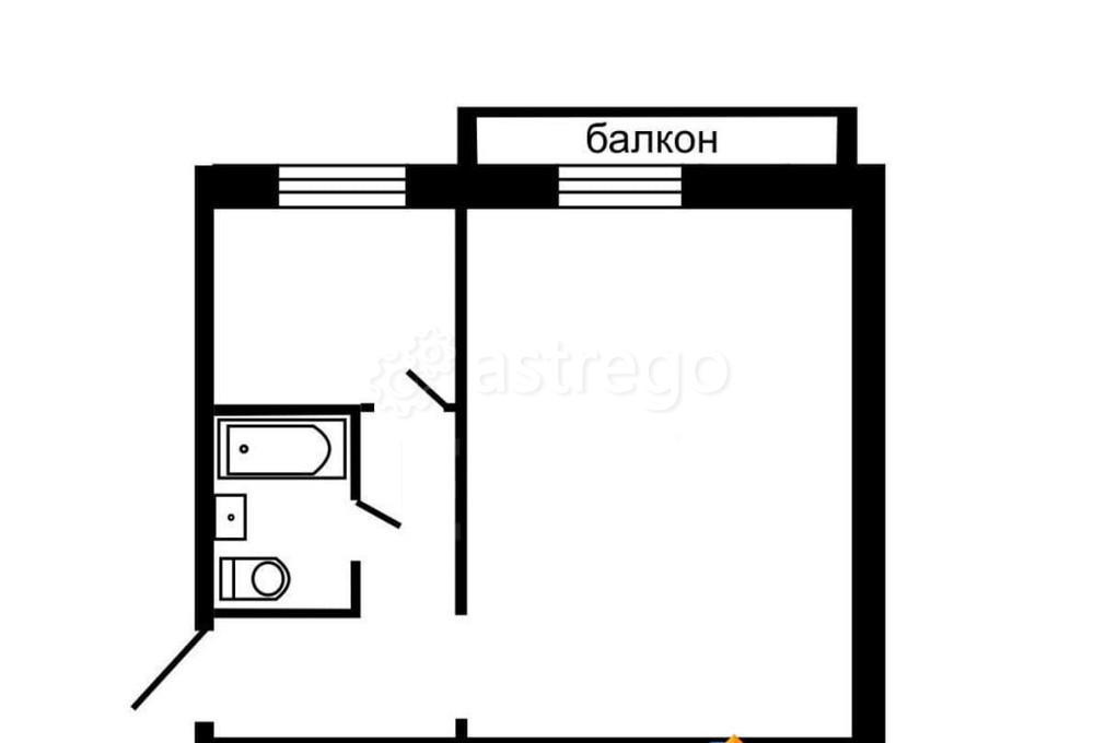 1-комн. квартира, 31.1 м2, 5/5 эт. Клин - изображение 6