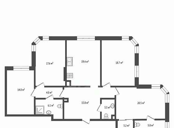 4-комн. квартира, 130.1 м2, 17/30 эт. Москва