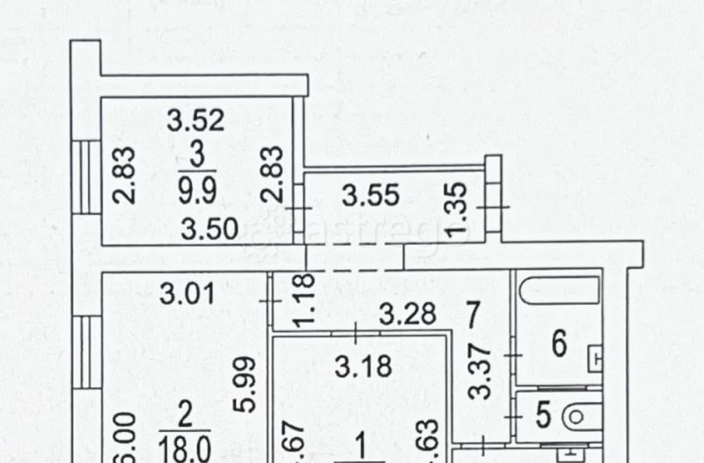 Комната, 10 м2, 5/5 эт. Москва - изображение 1