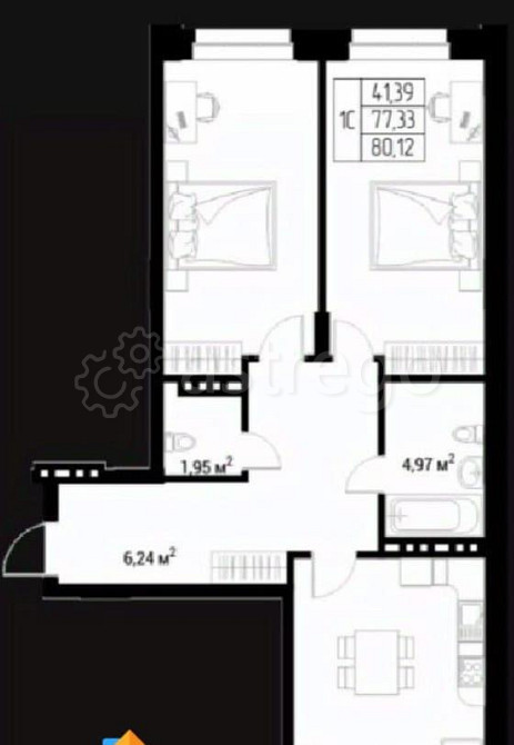 Студия, 80.12 м2, 7/9 эт. Горно-Алтайск - изображение 1