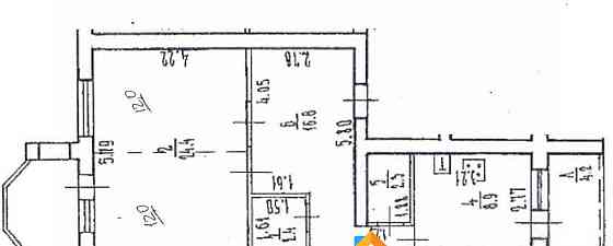4-комн. квартира, 90.9 м2, 3/6 эт. Уфа
