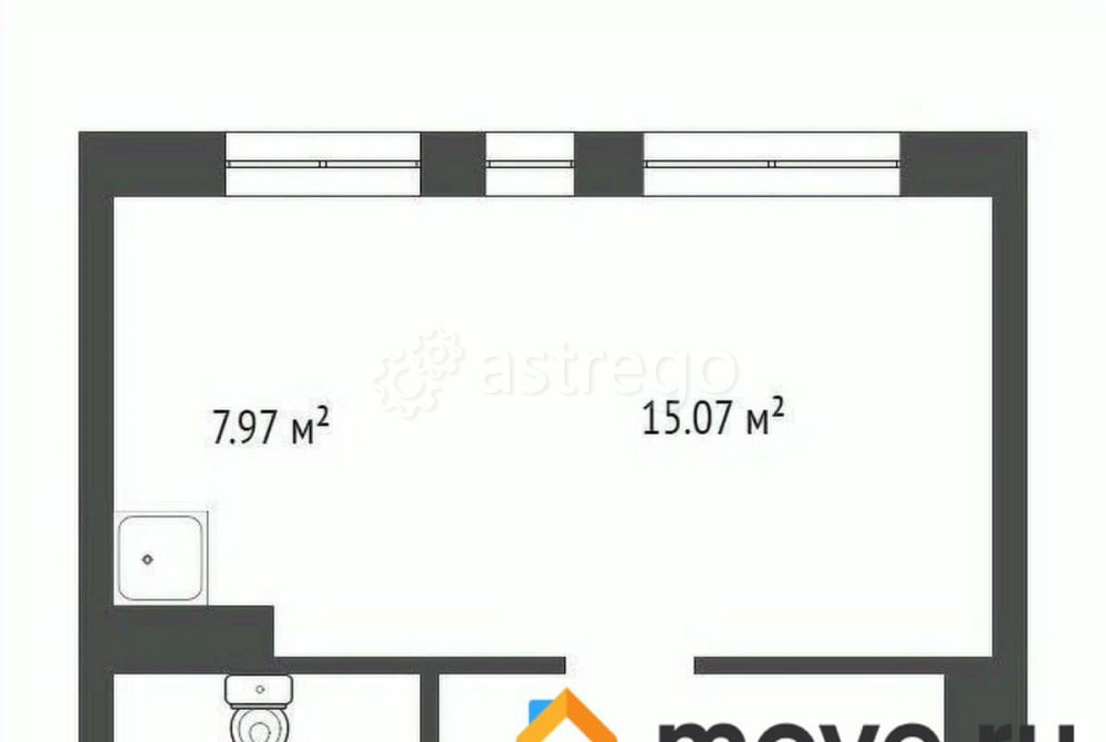 Студия, 36.2 м2, 2/8 эт. Красноярск - изображение 7