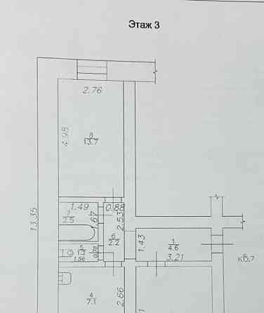 2-комн. квартира, 48 м2, 3/5 эт. Богучаны