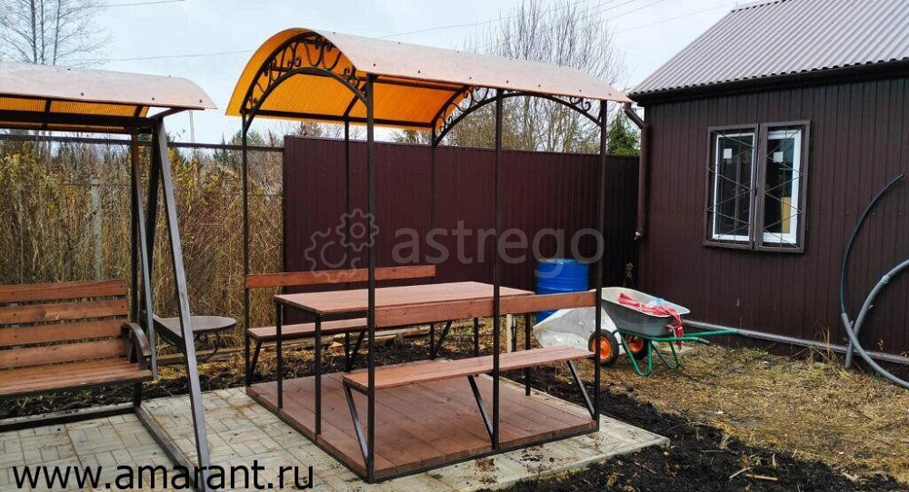 Беседка с полом (250х200х200) см Беседки Амарант Раменское - изображение 1