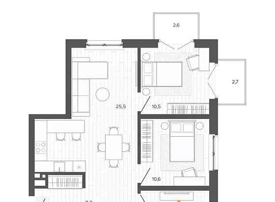 4-комн. квартира, 81.02 м2, 4/9 эт. Барнаул