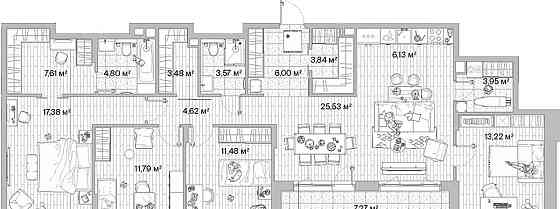 4-комн. квартира, 127.04 м2, 11/12 эт. Москва