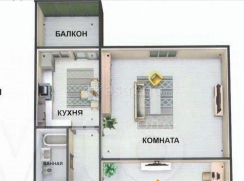 2-комн. квартира, 41.3 м2, 7/10 эт. Новоалтайск - изображение 4