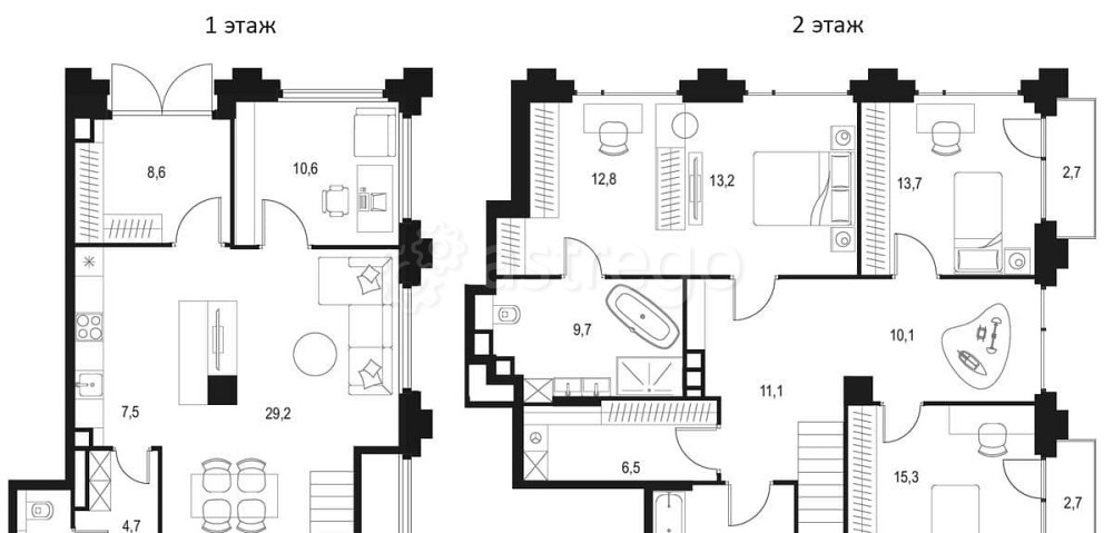 4-комн. квартира, 175.5 м2, 1/17 эт. Москва - изображение 1