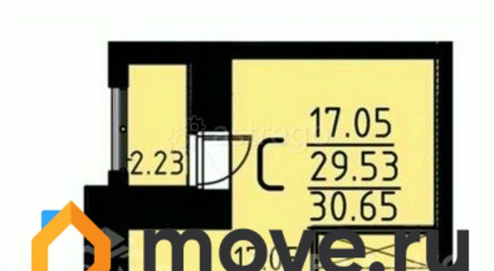 Студия, 30.65 м2, 6/9 эт. Северодвинск - изображение 3