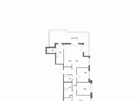 4-комн. квартира, 107.4 м2, 13/13 эт. Санкт-Петербург