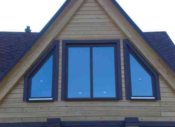 Окна из лиственницы для дачи 1000х1900 мм Москва