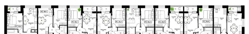 Студия, 30.7 м2, 13/17 эт. Пушкино - изображение 4