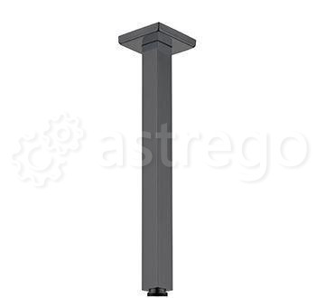 Душевой кронштейн BOHEME Qubic 629-QUBIC-SGM Shine Gun Metal Новосибирск - изображение 1