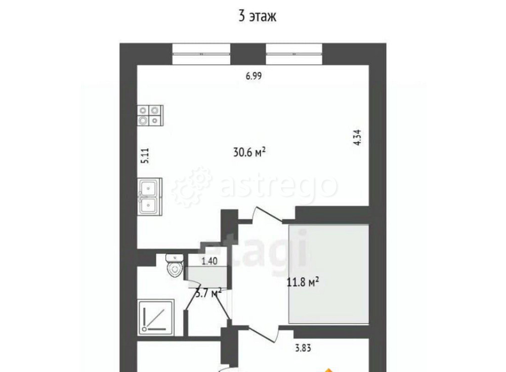 5-комн. квартира, 283 м2, 3/5 эт. Архангельск - изображение 2