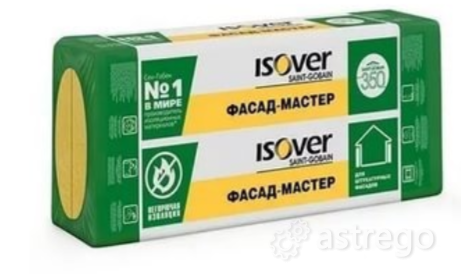 Изовер Фасад Базальтовый Утеплитель 1000Х600Х100Мм 1, 2м2 012М3Ммммм Самара - изображение 1