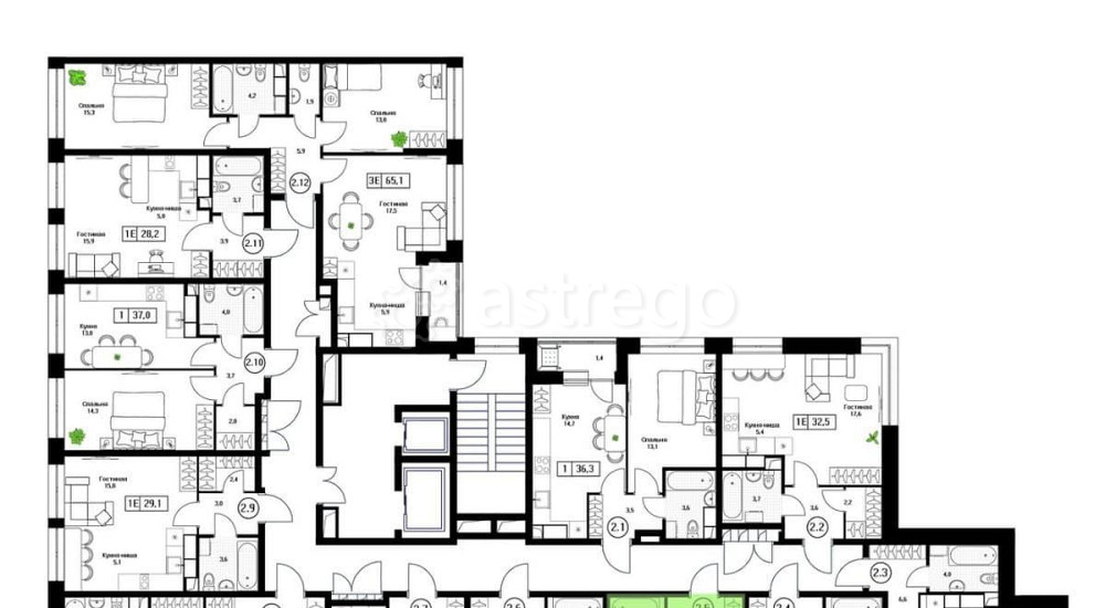 Студия, 29.3 м2, 13/17 эт. Пушкино - изображение 4