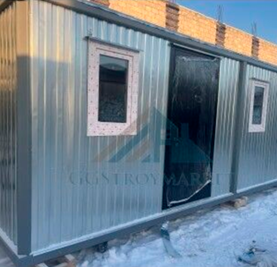 Бытовка строительная "Распашонка" БК-03 6х2.4 м GGStroyMarket, Россия Москва