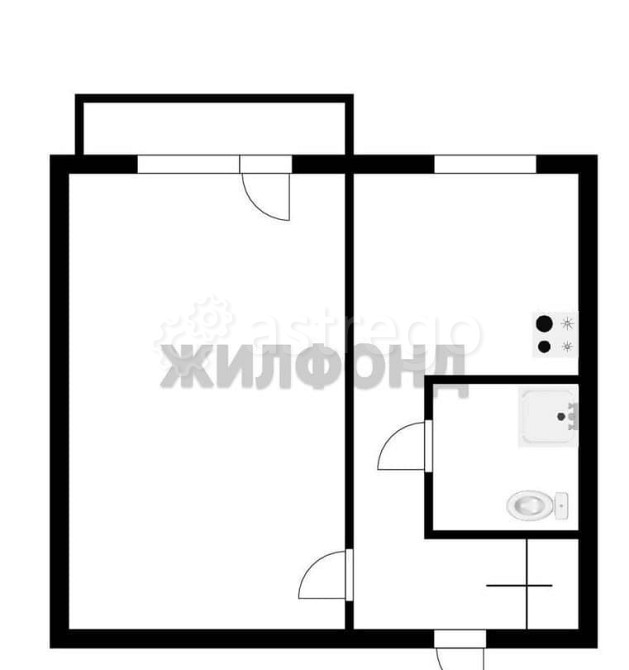 1-комн. квартира, 33.2 м2, 4/5 эт. Красноярск - изображение 3
