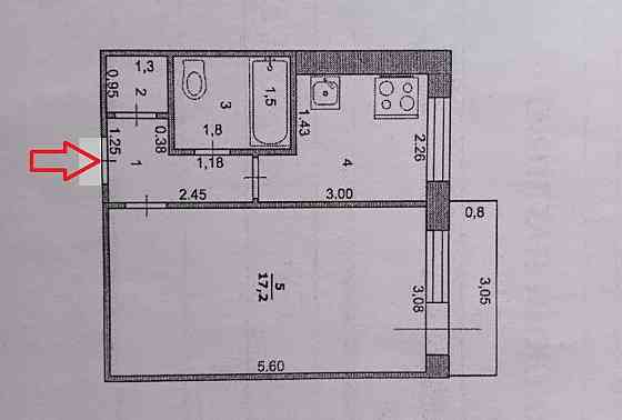 1-комн. квартира, 30 м2, 3/5 эт. Шебекино