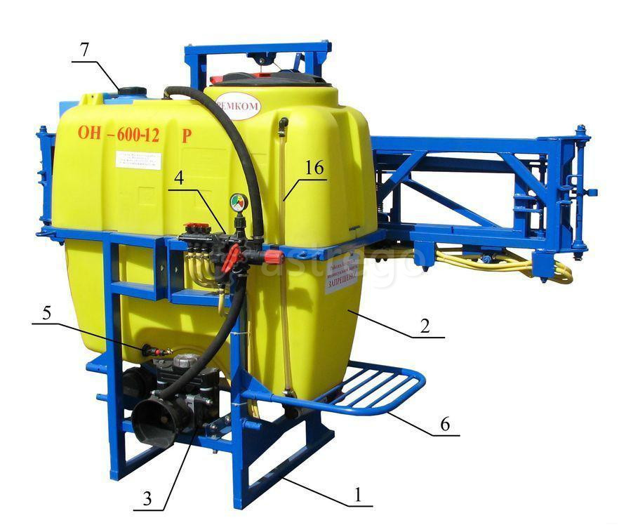 Опрыскиватель навесной штанговый ОН-600-12Р Красногорск - изображение 1