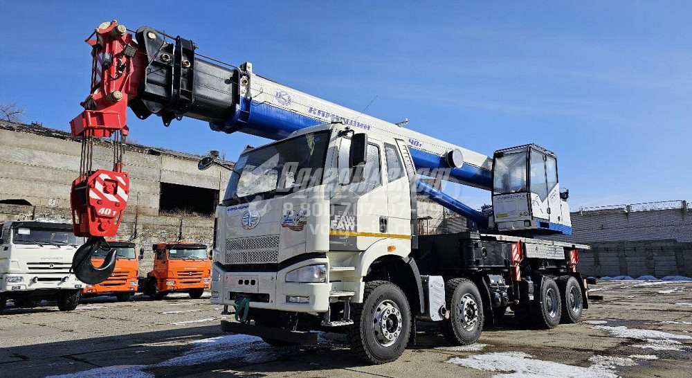 Автокран 40 т 30 м Клинцы на шасси FAW 8х4 Москва - изображение 1