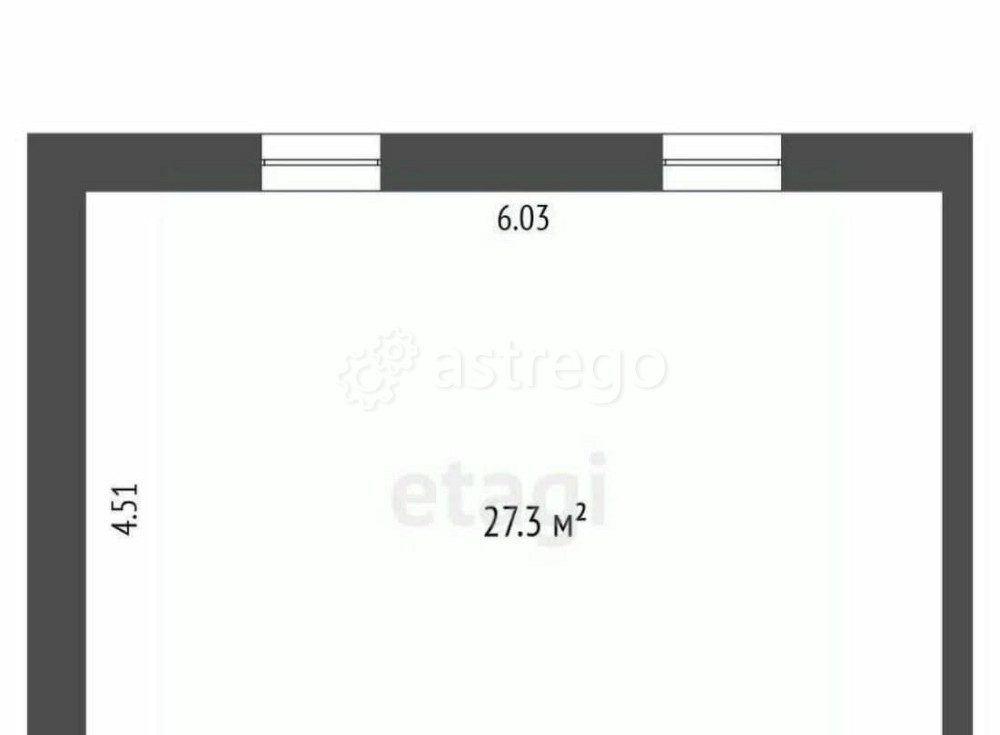 Торговое помещение, 27.3 м2 Архангельск - изображение 1