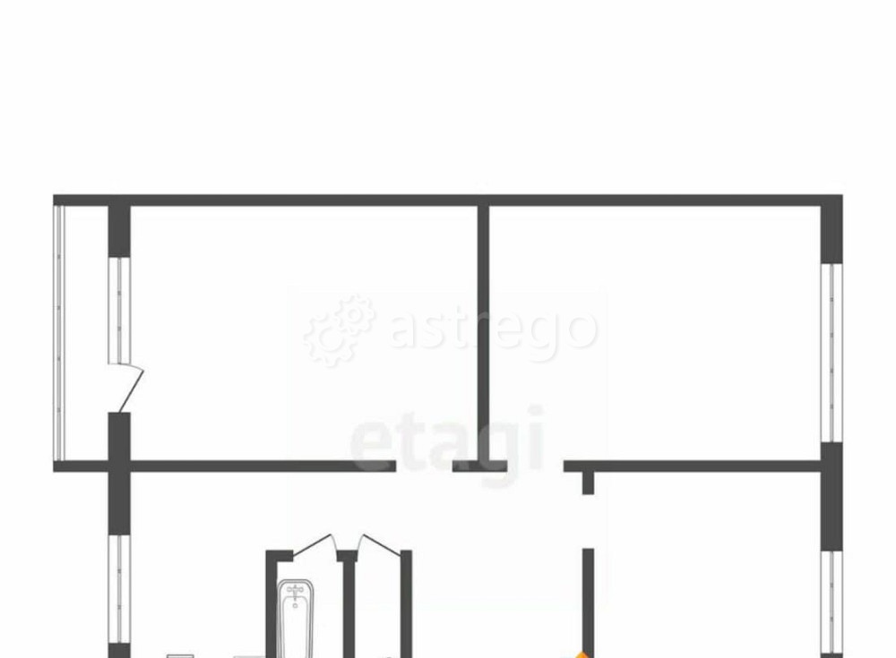 3-комн. квартира, 60.9 м2, 3/5 эт. Белокуриха - изображение 6