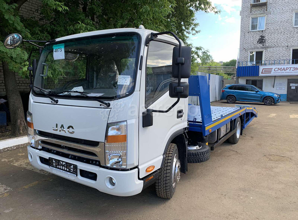 Эвакуатор с ломаной платформой и электрической лебедкой 4,1 т, на шасси JAC N90 Ставрополь - изображение 1
