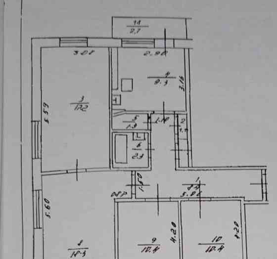 4-комн. квартира, 85.9 м2, 2/9 эт. Уфа