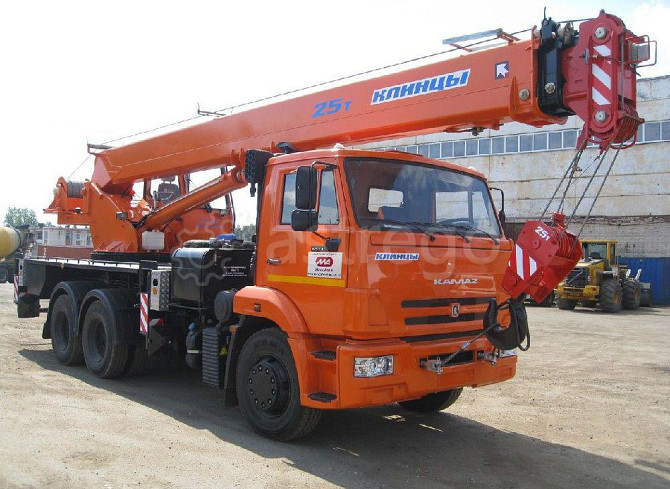 Автокран Клинцы 25 т на шасси Камаз 65115 Самара - изображение 1