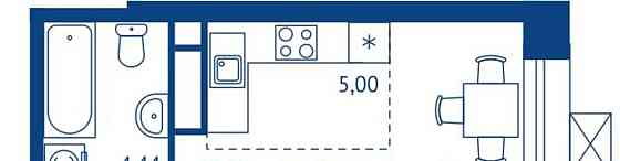 Студия, 32.66 м2, 4/22 эт. Королев