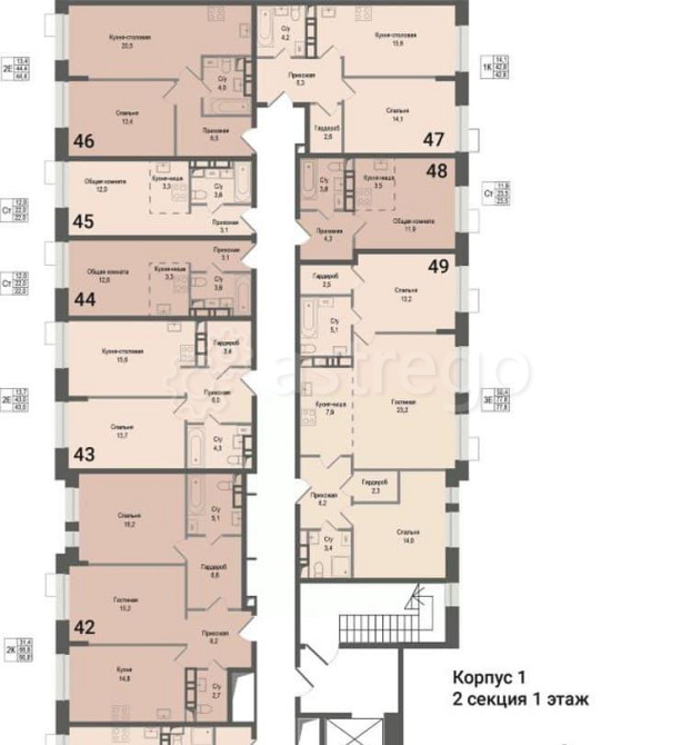 3-комн. квартира, 77.8 м2, 1/8 эт. Королев - изображение 7
