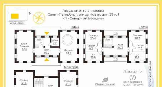 Дом, 430.6 м2, 15 соток, 3 эт. Санкт-Петербург