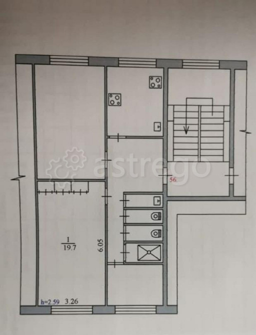 Комната, 72 м2, 3/5 эт. Благовещенск - изображение 1