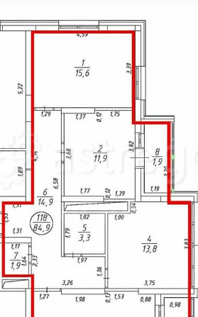 3-комн. квартира, 85 м2, 6/18 эт. Уфа - изображение 1