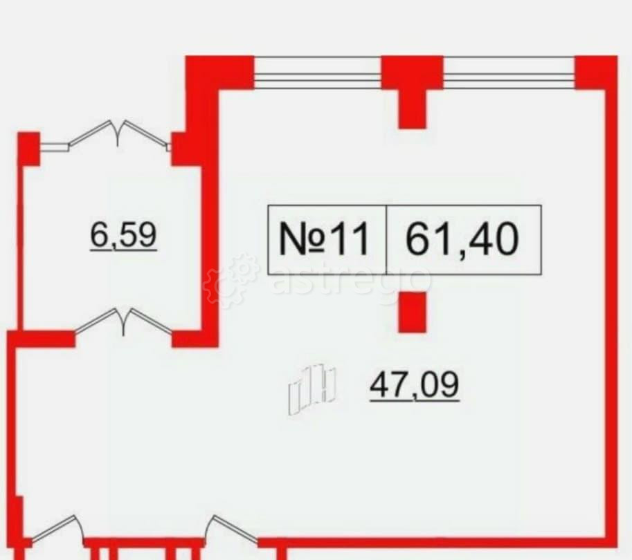 Свободного назначения, 61 м2 Санкт-Петербург - изображение 2