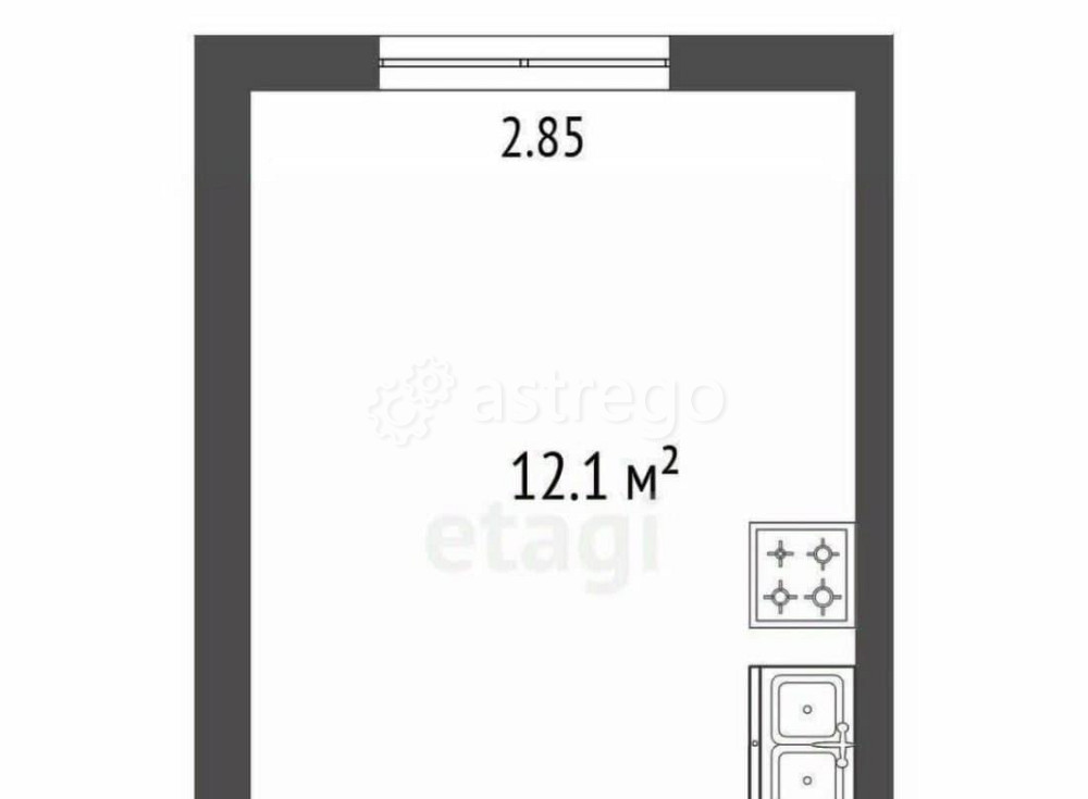 Комната, 12.1 м2, 10/15 эт. Санкт-Петербург - изображение 1